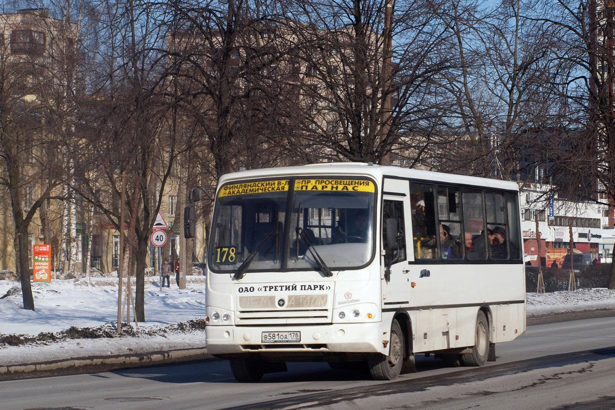 Санкт-Петербург, ПАЗ-320402-05 № В 581 ОА 178