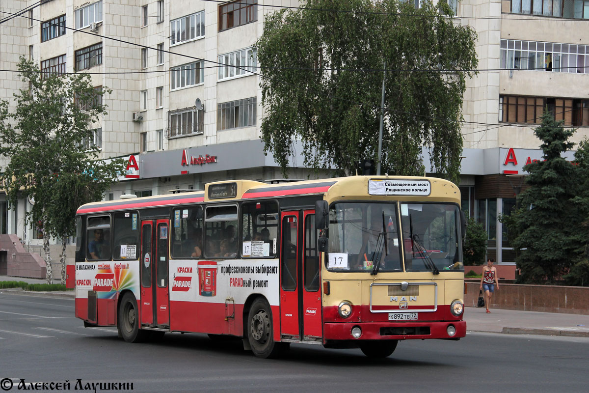 Тюменская область, MAN 192 SL200 № К 892 ТВ 72