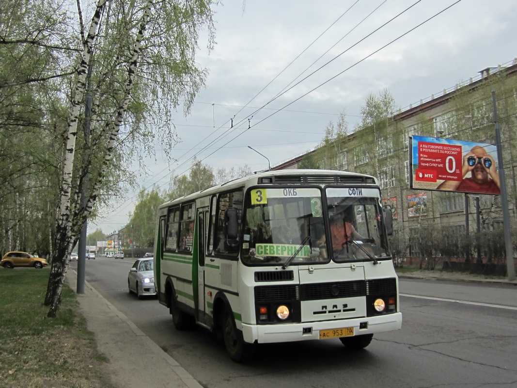 Томская область, ПАЗ-32054 № АС 953 70