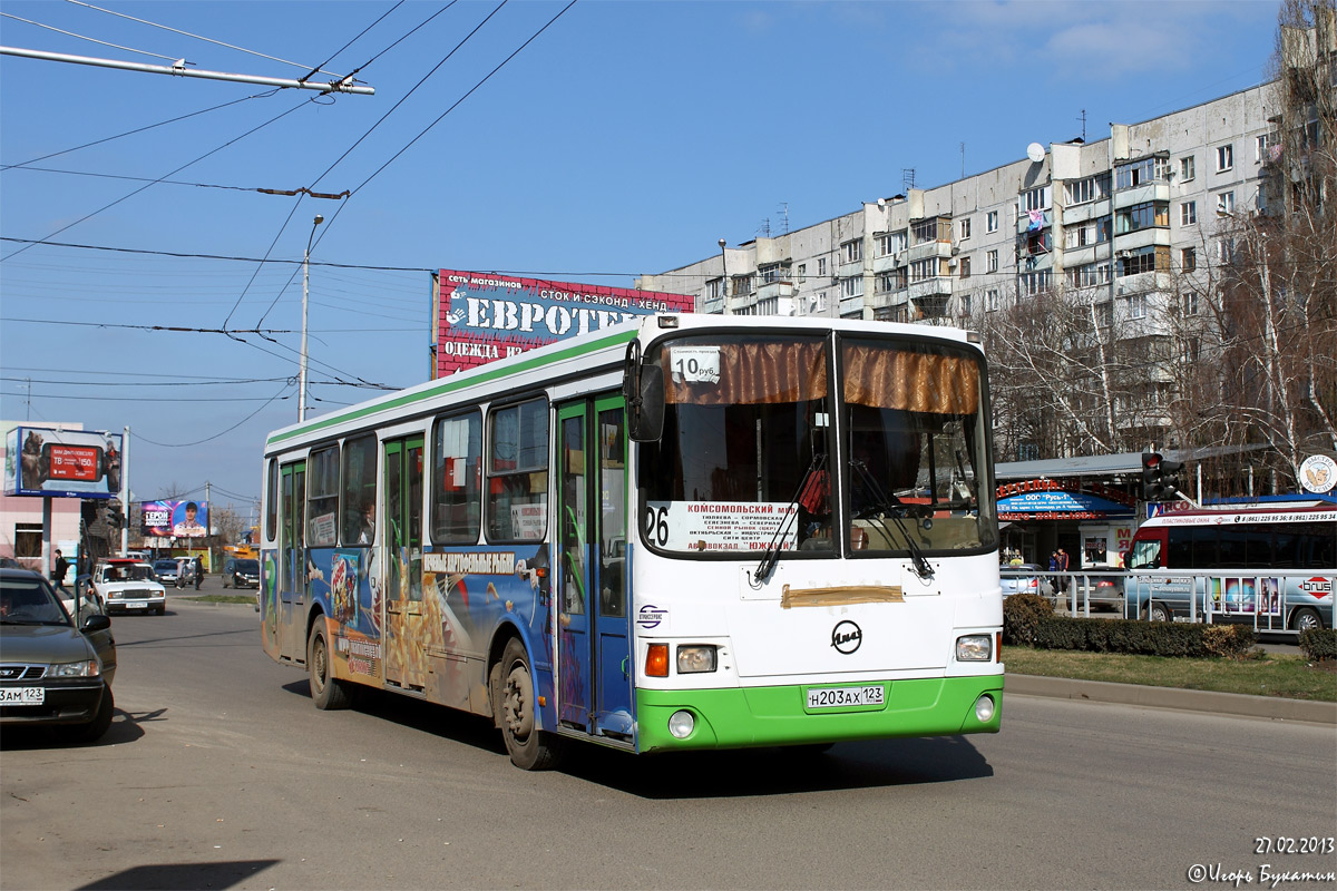 Краснодарский край, ЛиАЗ-5256.35 № Н 203 АХ 123