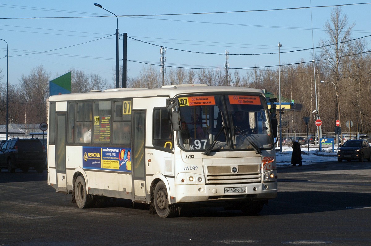 Санкт-Петербург, ПАЗ-320412-05 № 7793