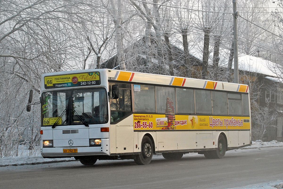 Пермский край, Mercedes-Benz O405 № АУ 742 59