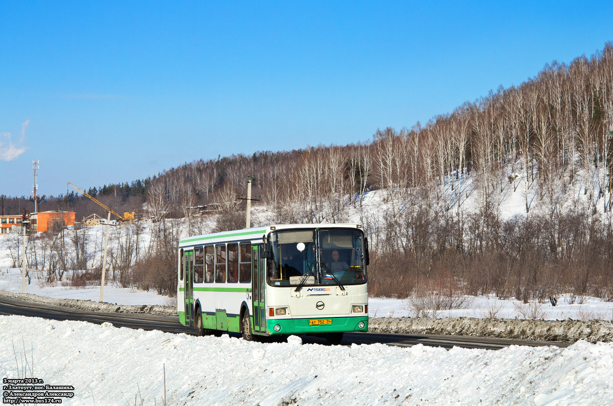 Челябинская область, ЛиАЗ-5256.35-01 № АТ 752 74