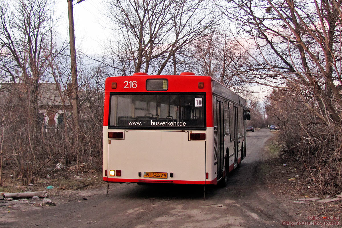 Полтавская область, MAN A10 NL202 № BI 2422 AA