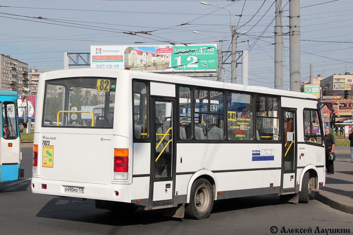 Санкт-Петербург, ПАЗ-320412-05 № 7822