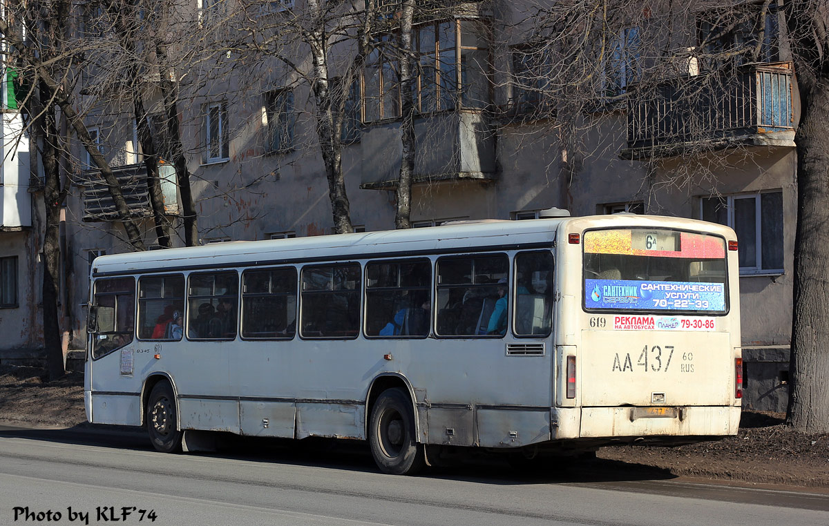 Псковская область, Mercedes-Benz O345 № 619