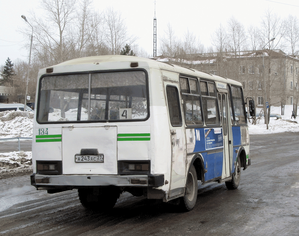 Хабаровский край, ПАЗ-3205-110 № 134
