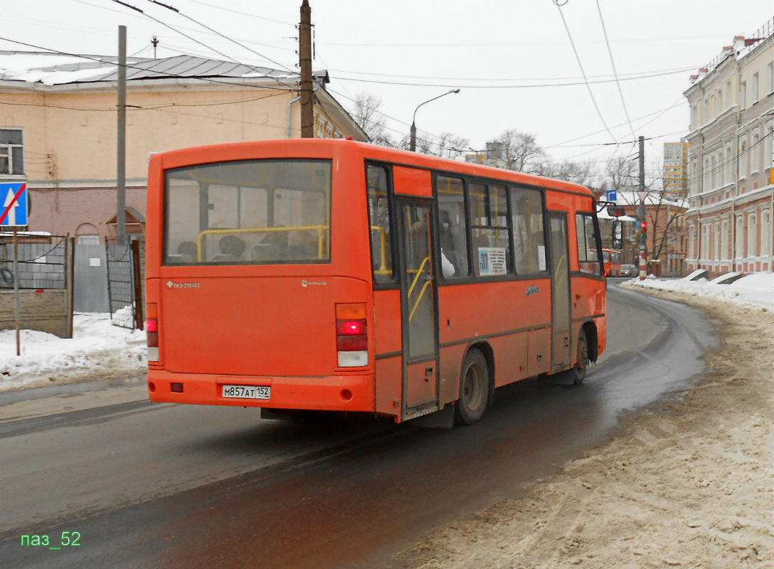 Нижегородская область, ПАЗ-320402-05 № М 857 АТ 152