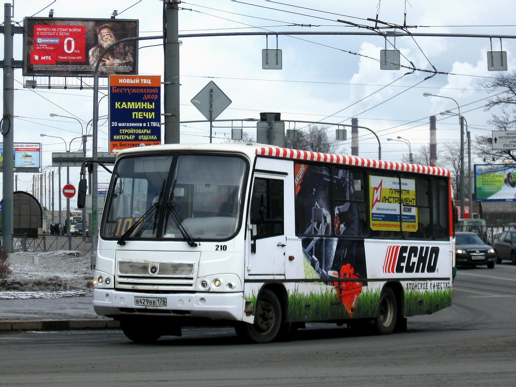 Санкт-Петербург, ПАЗ-320402-05 № 210