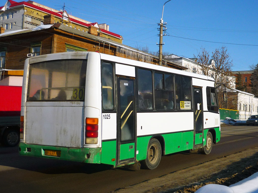 Пензенская область, ПАЗ-320402-03 № 1025