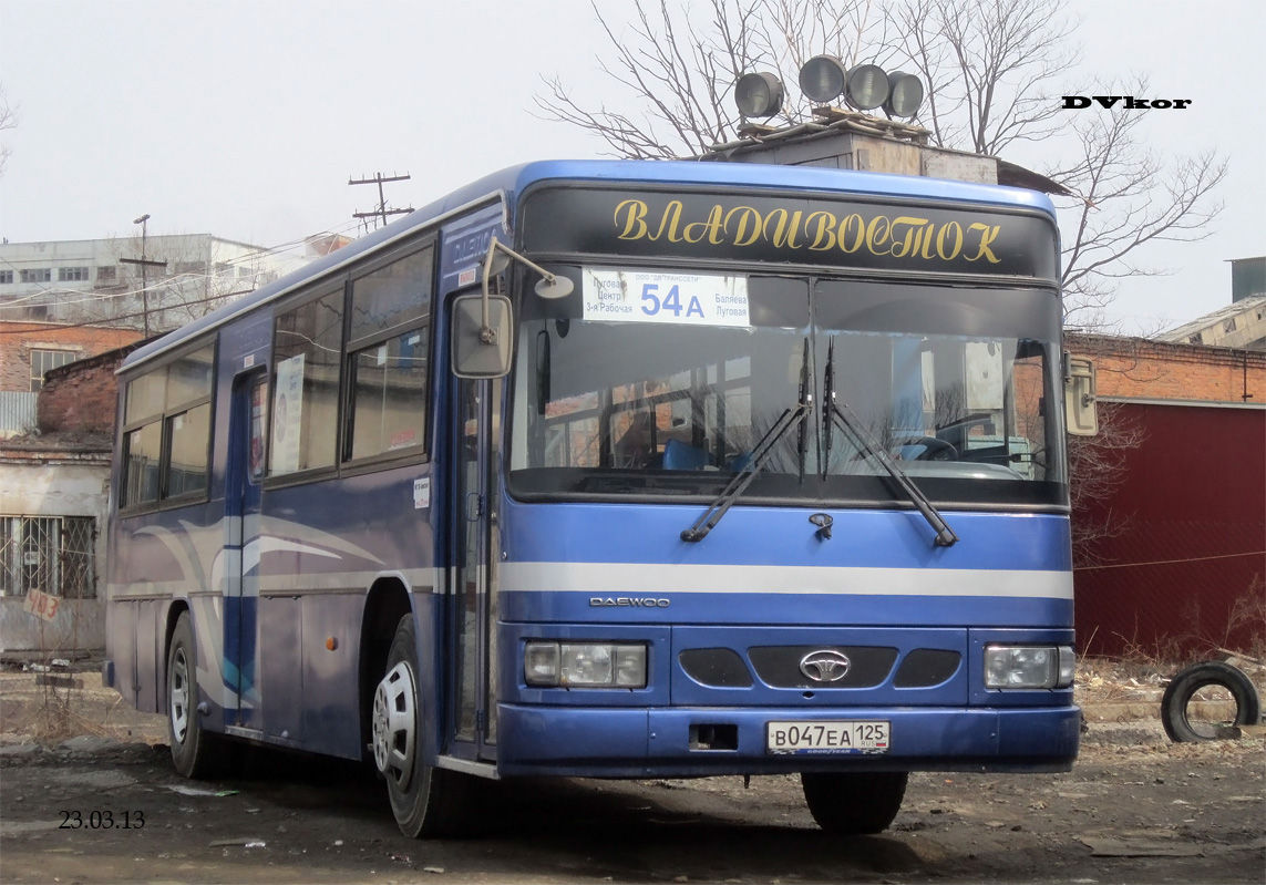 Приморский край, Daewoo BS106 Royal City (Busan) № В 047 ЕА 125