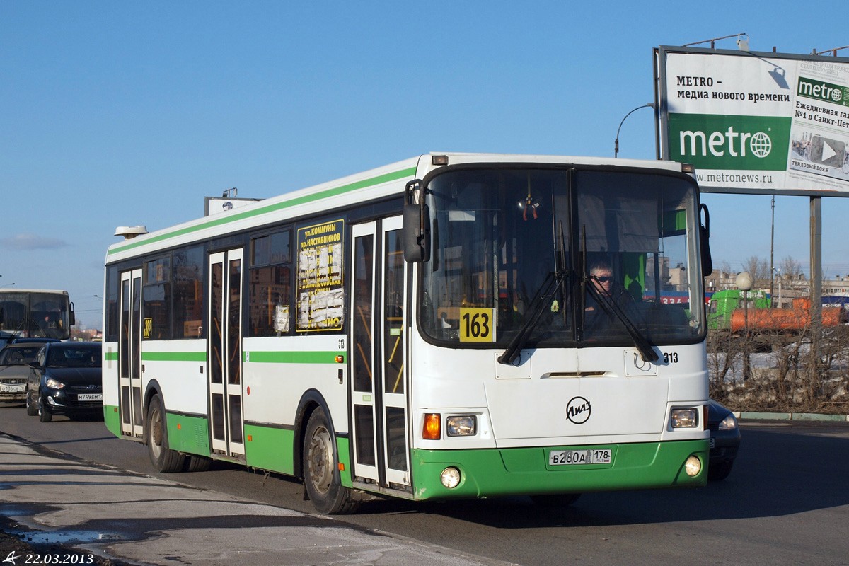 Санкт-Петербург, ЛиАЗ-5293.53 № 313