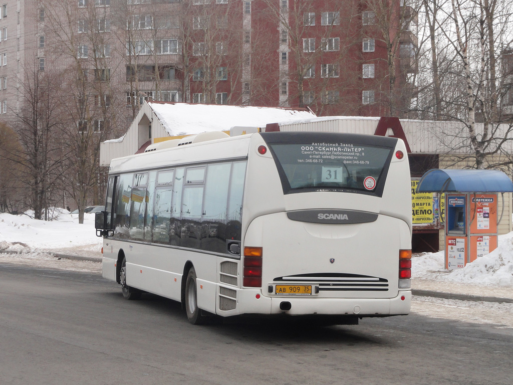 Вологодская область, Scania OmniLink I (Скания-Питер) № АВ 909 35