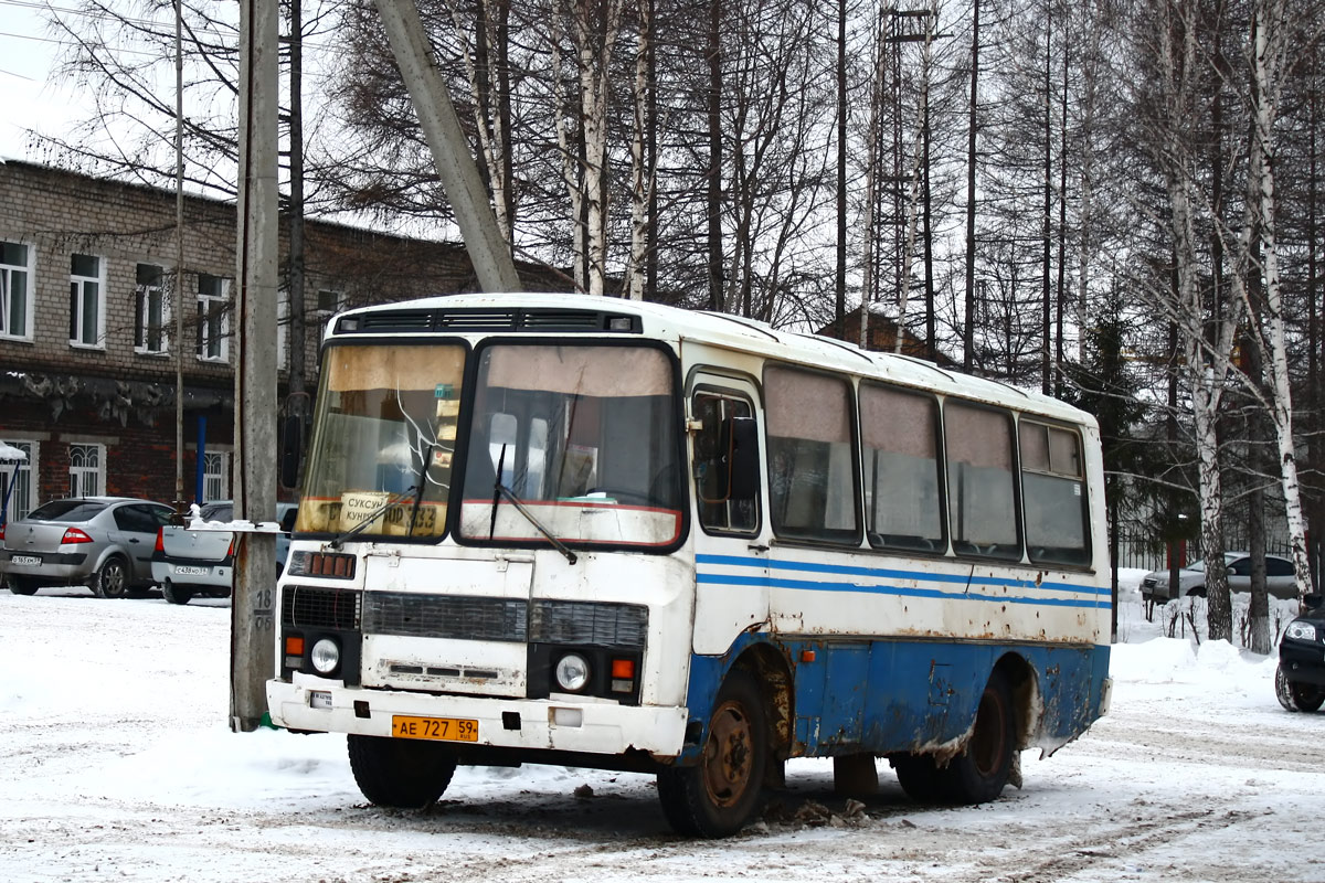 Пермский край, ПАЗ-3205-110 № АЕ 727 59