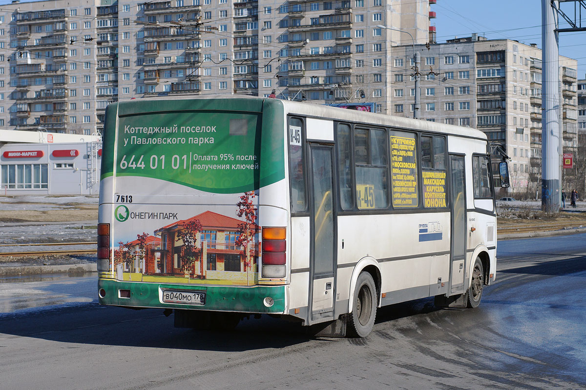 Санкт-Петербург, ПАЗ-320412-05 № 7613