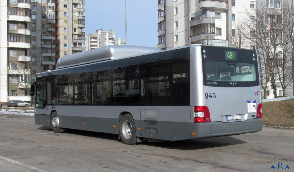 Литва, MAN A21 Lion's City NL273 CNG № 945