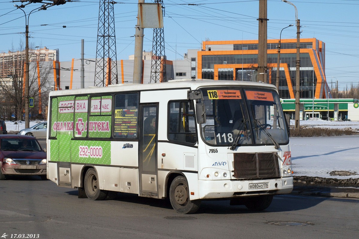 Санкт-Петербург, ПАЗ-320402-05 № 7955