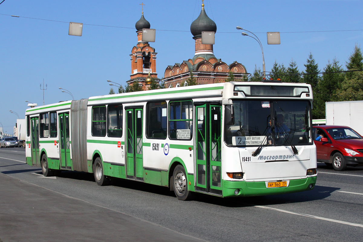 Москва, ЛиАЗ-6212.01 № 15491