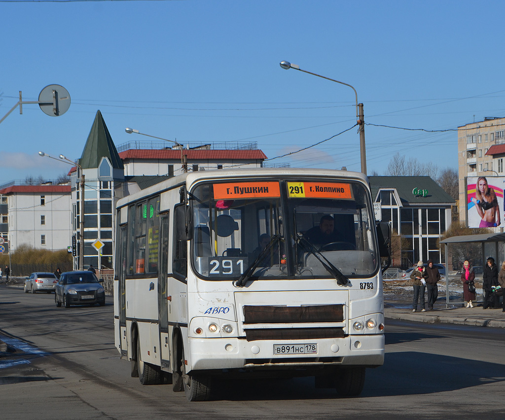 Санкт-Петербург, ПАЗ-320402-05 № 8793