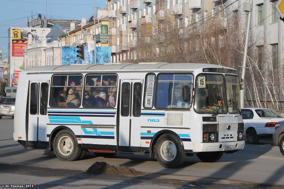 Саха (Якутия), ПАЗ-3205 (00) № В 151 КВ 14