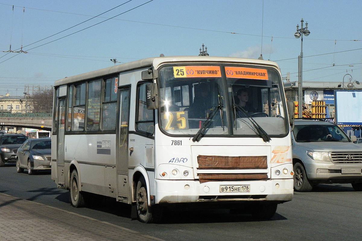 Санкт-Петербург, ПАЗ-320412-05 № 7861