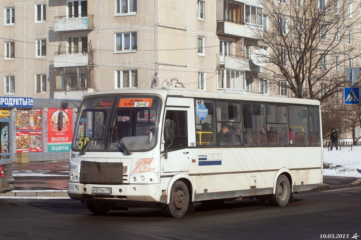 Санкт-Петербург, ПАЗ-320412-05 № 7867