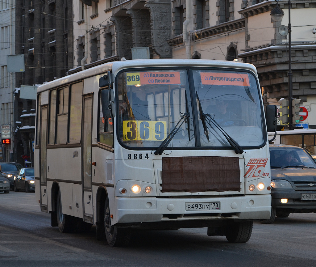 Санкт-Петербург, ПАЗ-320402-05 № 8864