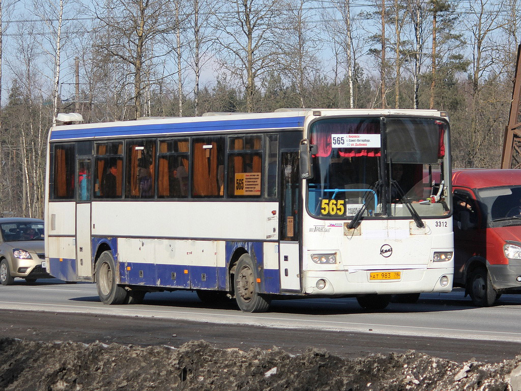 Санкт-Петербург, ЛиАЗ-5256.23-01 (ГолАЗ) № 3312