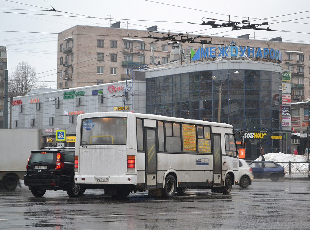 Санкт-Петербург, ПАЗ-320412-05 № 7829