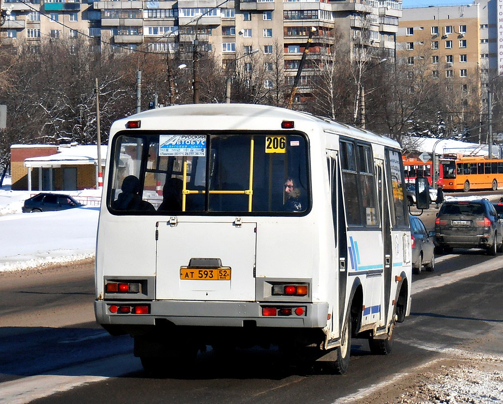 Нижегородская область, ПАЗ-32054 № АТ 593 52