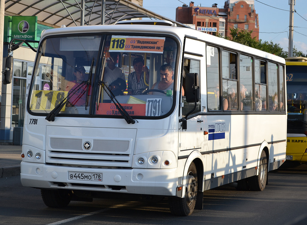 Санкт-Петербург, ПАЗ-320412-05 № 7791