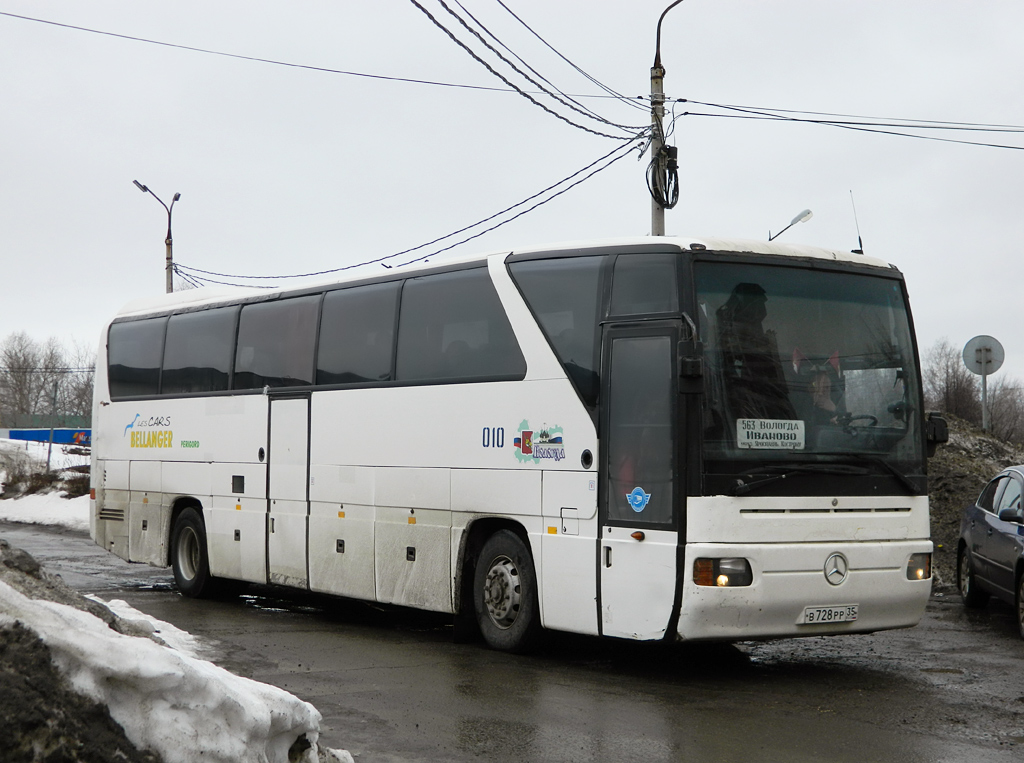 Вологодская область, Mercedes-Benz O350-15RHD Tourismo № 010