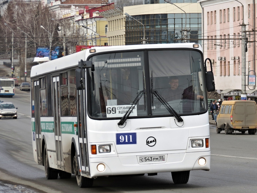 Omsk region, LiAZ-5256.53 č. 911
