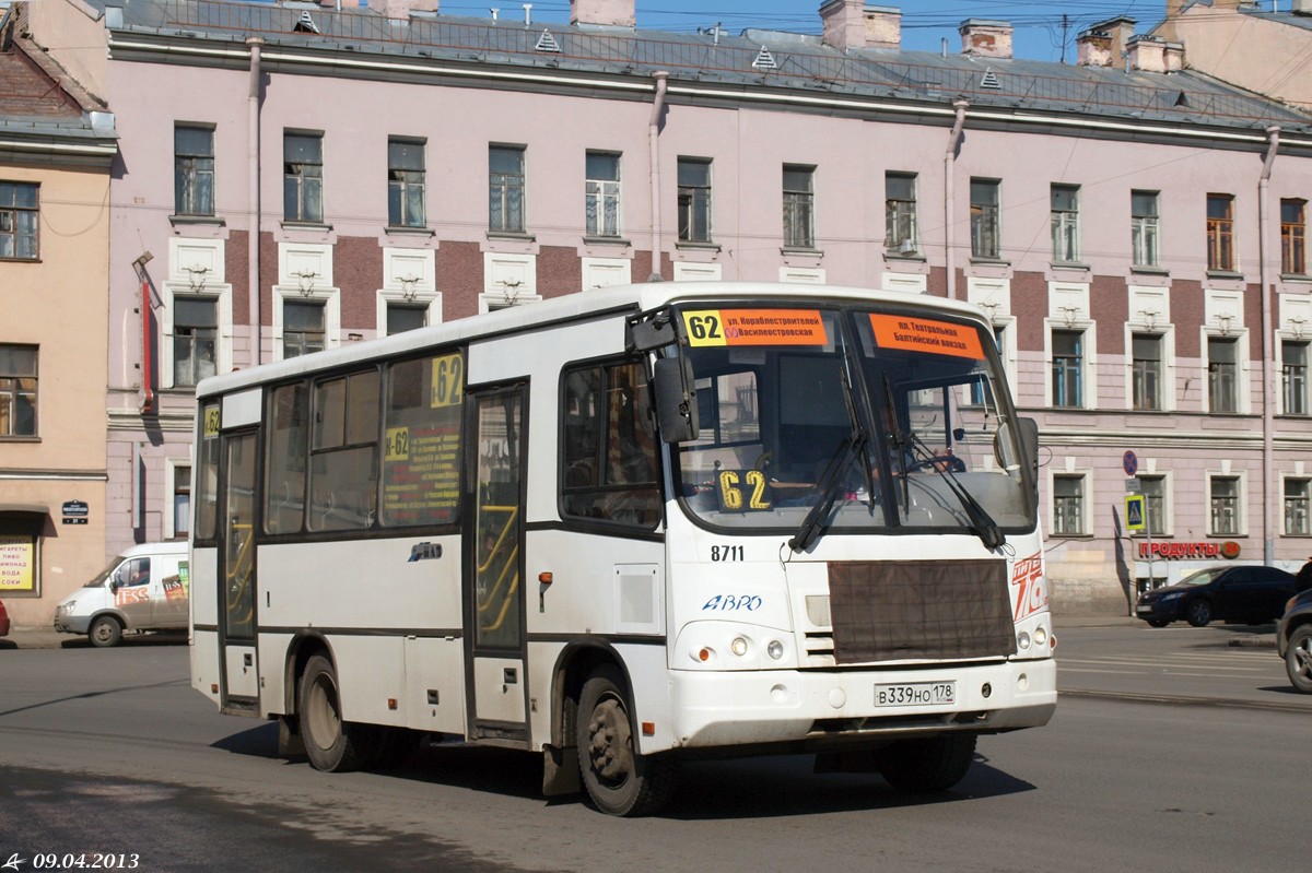 Санкт-Петербург, ПАЗ-320402-05 № 8711