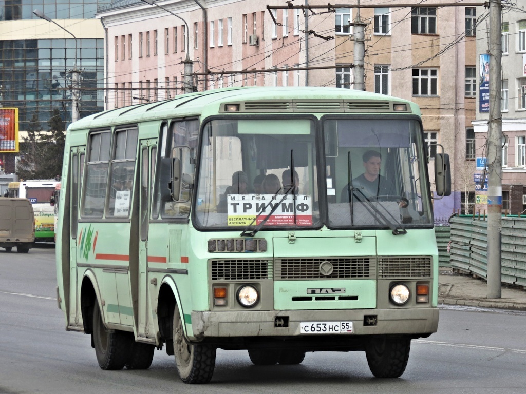 Омская область, ПАЗ-32054 № С 653 НС 55