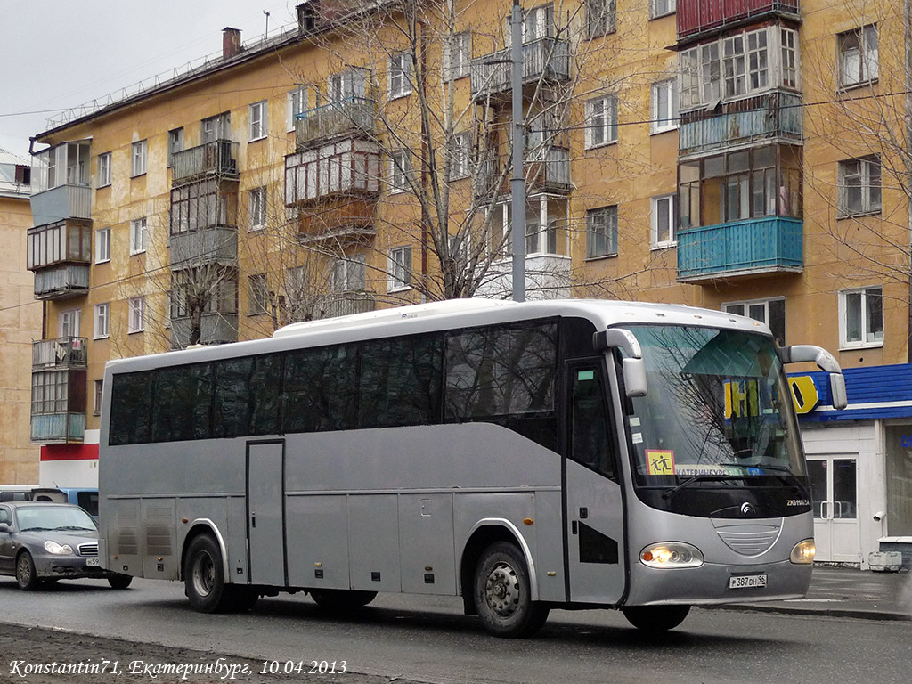 Свердловская область, Yutong ZK6118HA № Р 387 ВН 96