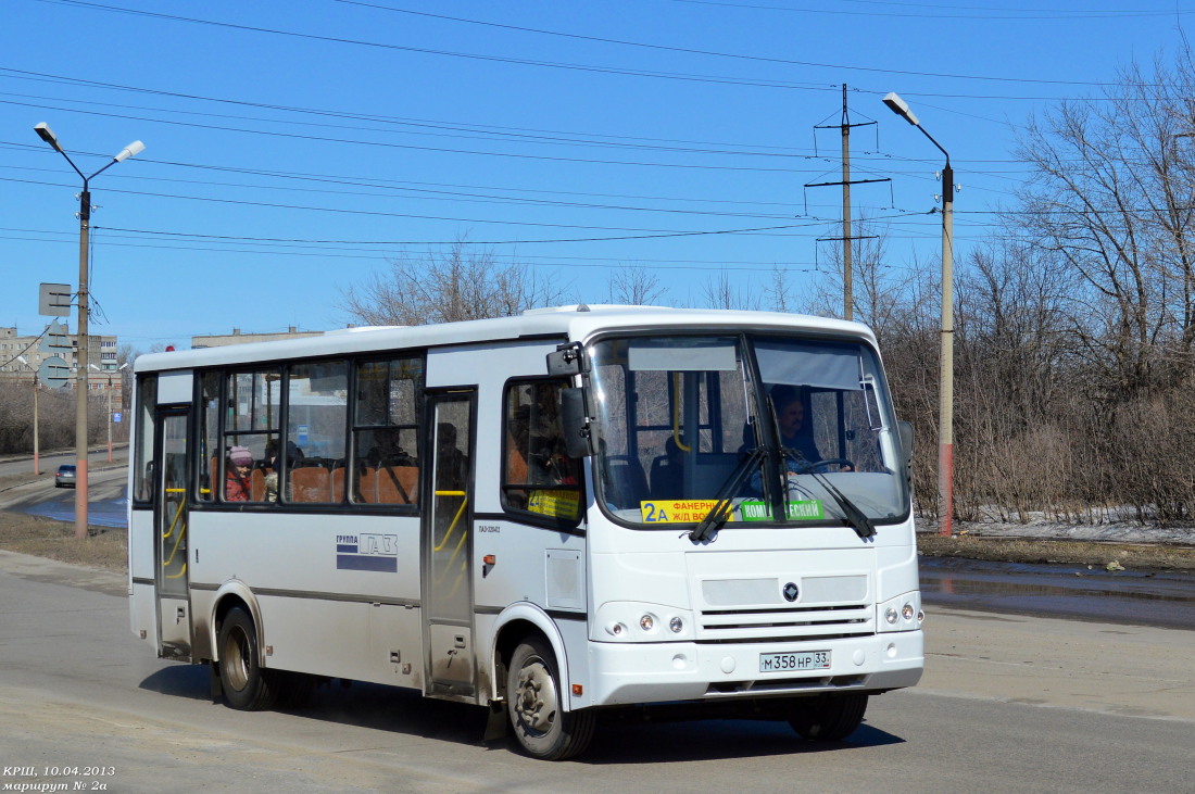 Владимирская область, ПАЗ-320412-05 № М 358 НР 33