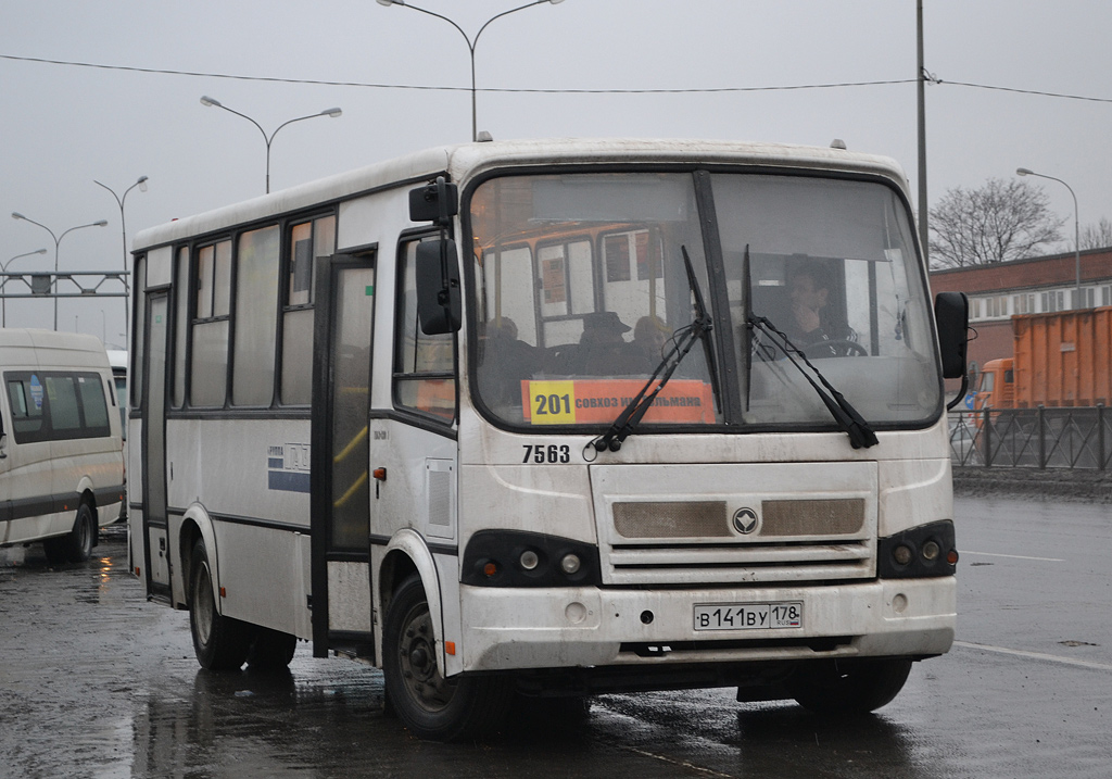 Санкт-Петербург, ПАЗ-320412-05 № 7563