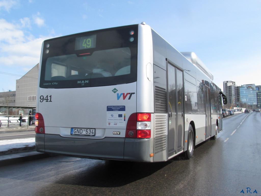 Литва, MAN A21 Lion's City NL273 CNG № 941