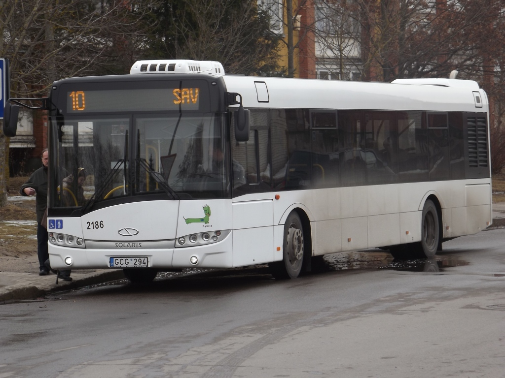 Литва, Solaris Urbino III 12 hybrid № 2186