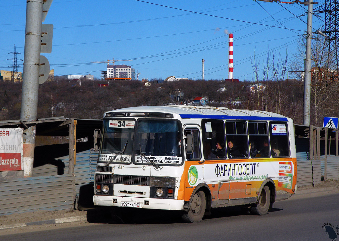 Нижегородская область, ПАЗ-32054 № В 921 ХУ 152