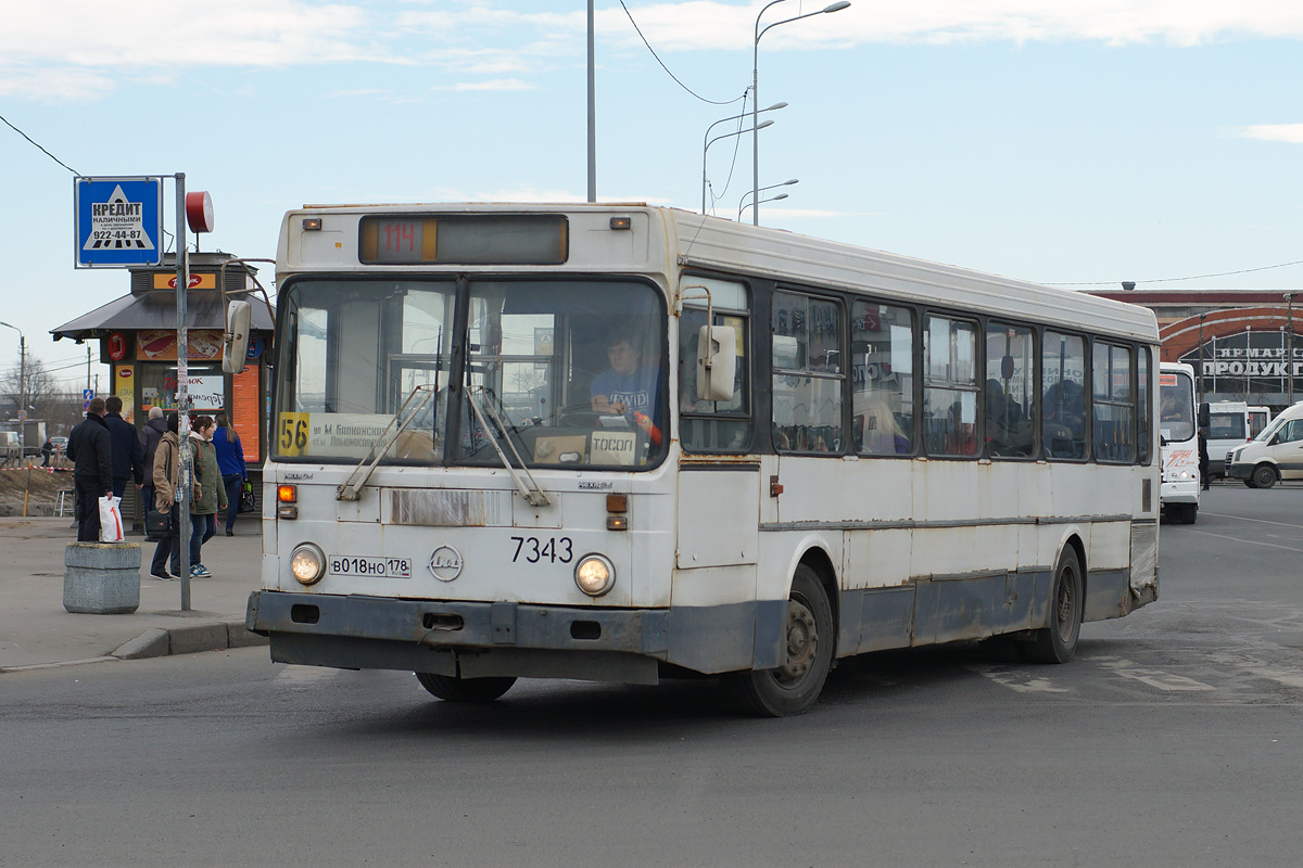 Санкт-Петербург, ЛиАЗ-5256.25 № 7343