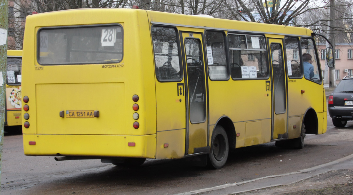 Черкасская область, Богдан А09202 (ЛуАЗ) № CA 1251 AA