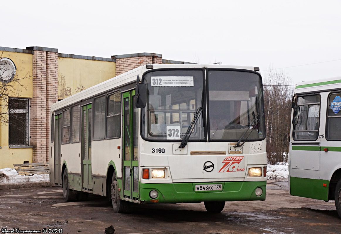 Санкт-Петербург, ЛиАЗ-5256.26 № 3160