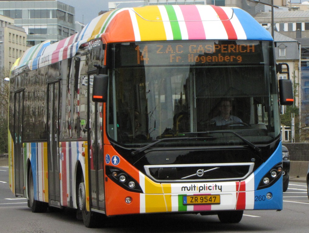 Люксембург, Volvo 7900 Hybrid № 260