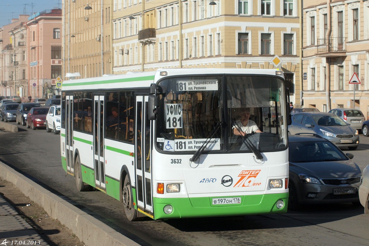 Санкт-Петербург, ЛиАЗ-5293.60 № 3632