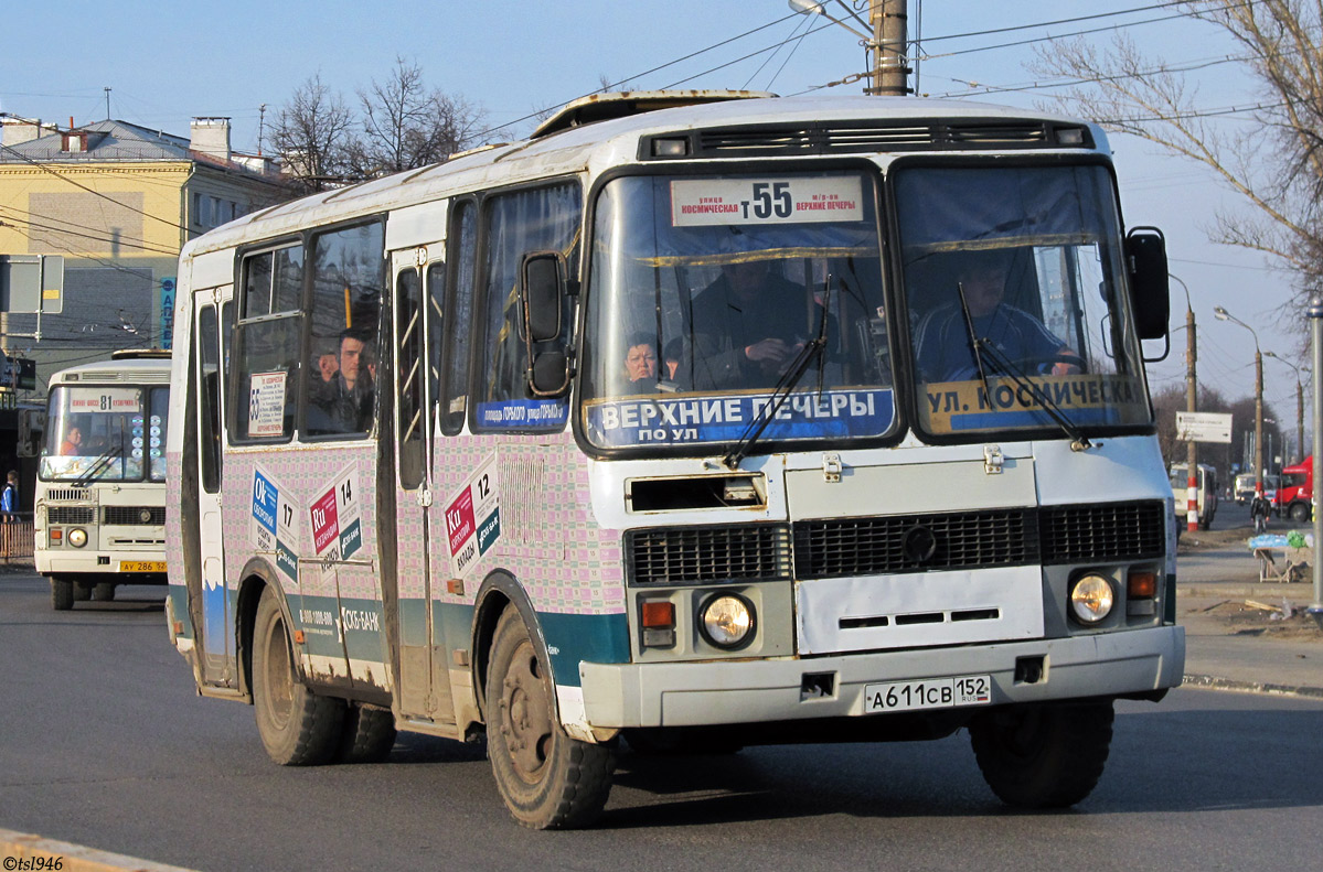 Нижегородская область, ПАЗ-32054-07 № А 611 СВ 152