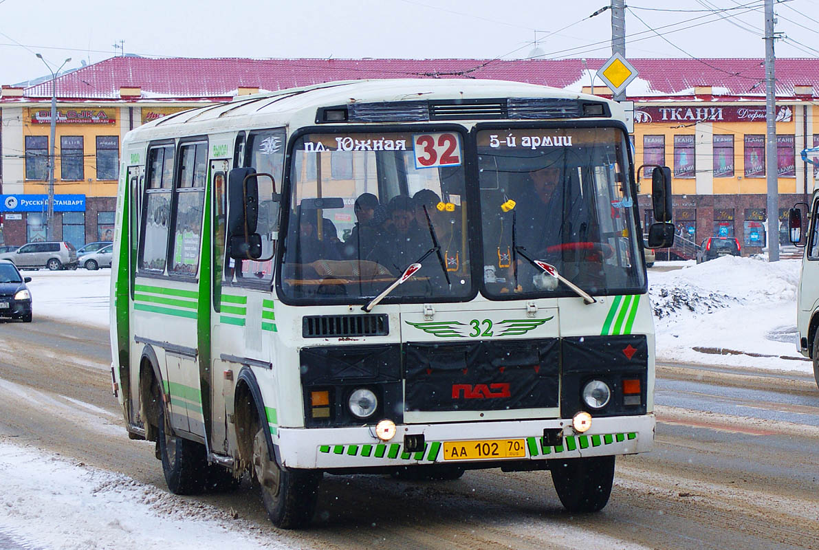 Томская область, ПАЗ-32054 № АА 102 70