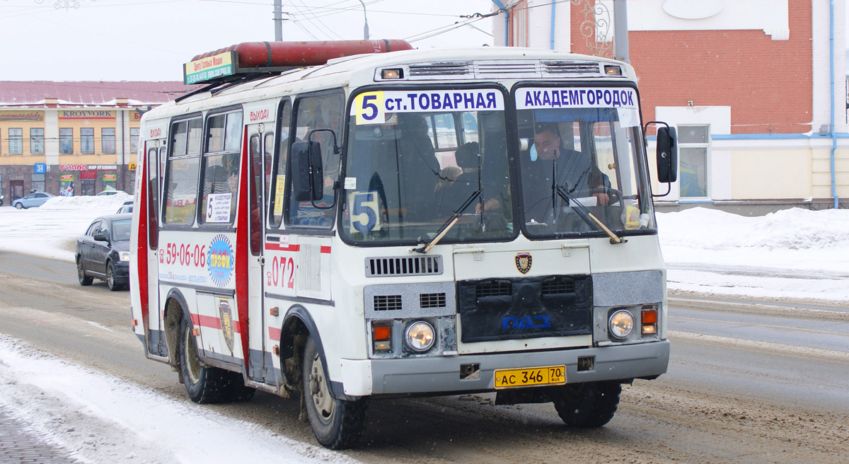 Томська область, ПАЗ-32051-110 № АС 346 70