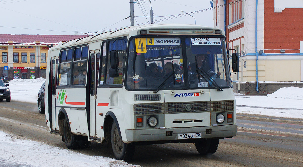 Томская область, ПАЗ-32054 № Е 834 ОО 70